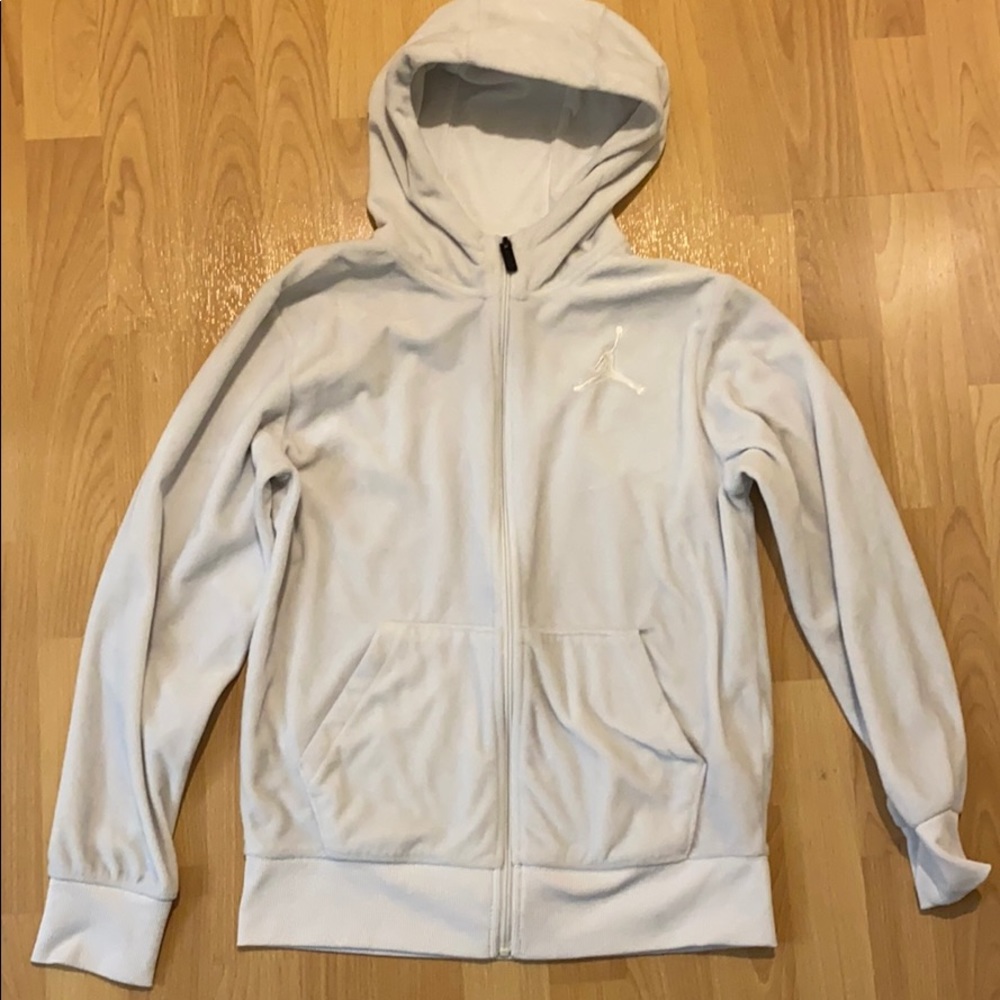 Nike velour zip down sweatshirt